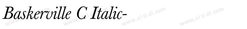 Baskerville C Italic字体转换 Baskerville C Italic字体转换